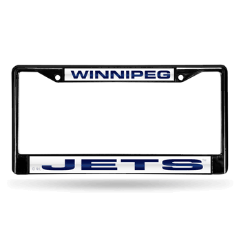 Winnipeg Jets Black Laser Chrome Frame