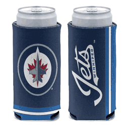 Winnipeg Jets Can Cooler Slim Can Design