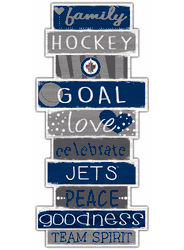 Winnipeg Jets Celebrations Stack 24" Sign