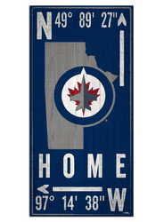 Winnipeg Jets Coordinate 6x12 Sign