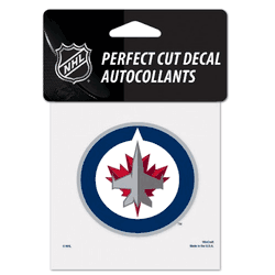 Winnipeg Jets Decal 4x4 Perfect Cut Color