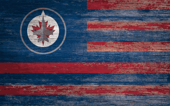 Winnipeg Jets Distressed Flag 11x19