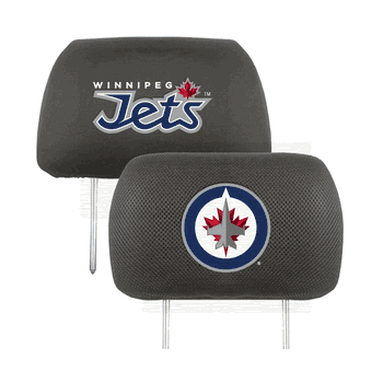 Winnipeg Jets Embroidered Head Rest Cover Set - 2 Pieces