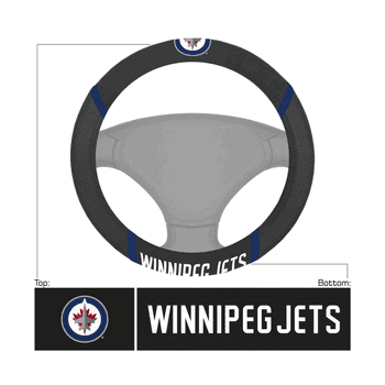 Winnipeg Jets Embroidered Steering Wheel Cover