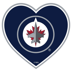 Winnipeg Jets Heart Decal