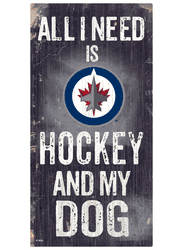 Winnipeg Jets Hockey and My Dog Sign