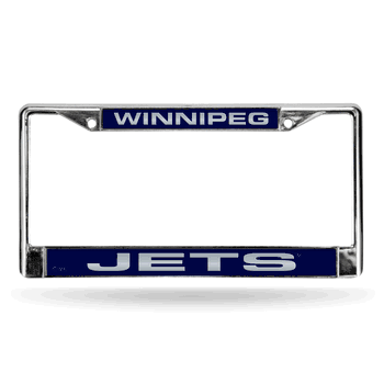 Winnipeg Jets Laser Chrome Frame