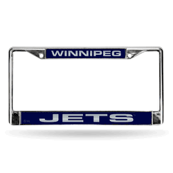 Winnipeg Jets Laser Chrome Frame