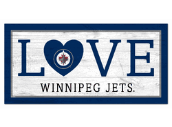 Winnipeg Jets Love 6x12 Sign