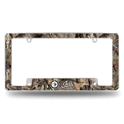 Winnipeg Jets Mossy Oak 12" x 6" Chrome All Over Automotive License Plate Frame