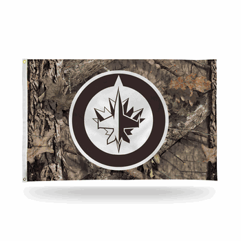 Winnipeg Jets / Mossy Oak Camo Break-Up Country Banner Flag (3X5)