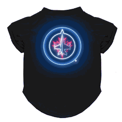 Winnipeg Jets Neon Pet T-Shirt, Medium