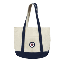 Winnipeg Jets NHL Canvas Tote with Colored Strap