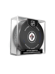 Winnipeg Jets NHL Hockey Official Game Puck IN CUBE