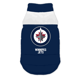 Winnipeg Jets Pet Parka Puff Vest Large
