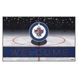 Winnipeg Jets Rubber Door Mat - 18in. x 30in.