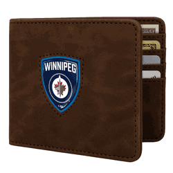 Winnipeg Jets Shield Wallet - Brown