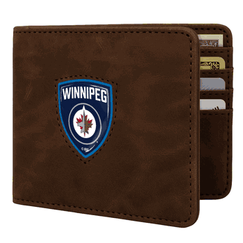 Winnipeg Jets Shield Wallet - Brown