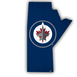 Winnipeg Jets Team Color Logo State Sign