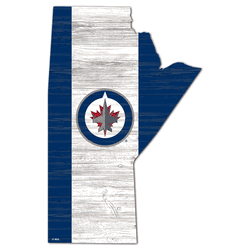 Winnipeg Jets USA Shape Flag Cutout