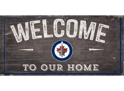 Winnipeg Jets Welcome Distressed 6x12
