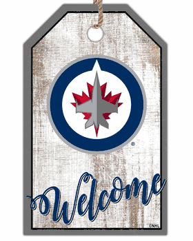 Winnipeg Jets Welcome Team Tag 11x19 Sign