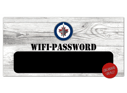 Winnipeg Jets Wifi Password 6x12 Sign