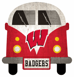 Wisconsin Badgers 12" Team Bus Sign