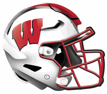 Wisconsin Badgers 12in Authentic Helmet Sign