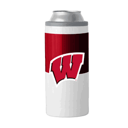 Wisconsin Badgers 12oz Colorblock Slim Can Coolie