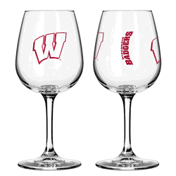 Wisconsin Badgers 12oz Gameday Stemmed Wine Glass