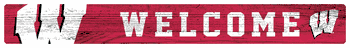 Wisconsin Badgers 16in. Welcome Strip