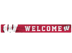 Wisconsin Badgers 16in. Welcome Strip