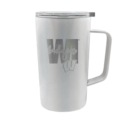 Wisconsin Badgers 18oz Hustle Travel Mug