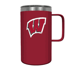 Wisconsin Badgers 18oz Hustle Travel Mug