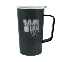 Wisconsin Badgers 18oz Onyx Hustle Travel Mug