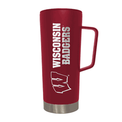 Wisconsin Badgers 18oz Roadie Tumbler with Handle