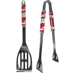 Wisconsin Badgers 2 pc Steel BBQ Tool Set