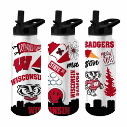 Wisconsin Badgers 34oz Native Quencher Bottle