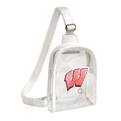 Wisconsin Badgers 3D Logo Clear Mini Sling