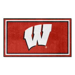 Wisconsin Badgers 3ft. x 5ft. Plush Area Rug