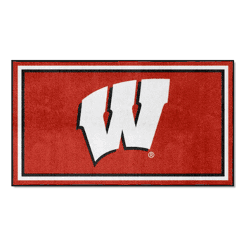 Wisconsin Badgers 3ft. x 5ft. Plush Area Rug