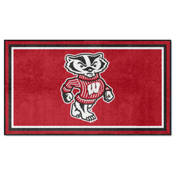 Wisconsin Badgers 3ft. x 5ft. Plush Area Rug