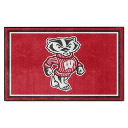 Wisconsin Badgers 4ft. x 6ft. Plush Area Rug