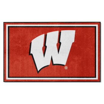 Wisconsin Badgers 4ft. x 6ft. Plush Area Rug