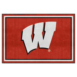 Wisconsin Badgers 5ft. x 8 ft. Plush Area Rug