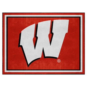 Wisconsin Badgers 8ft. x 10 ft. Plush Area Rug
