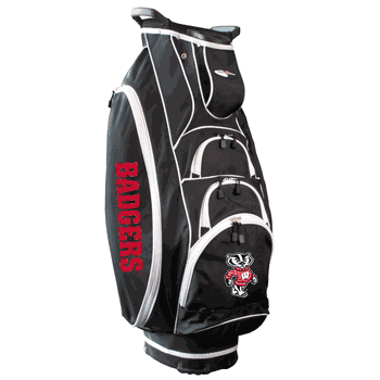Wisconsin Badgers Albatross Golf Cart Bag - Black