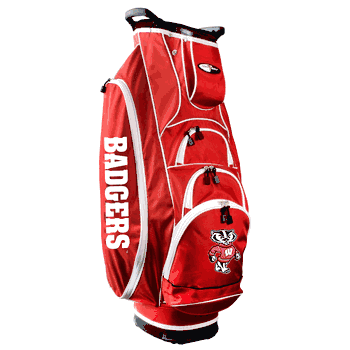 Wisconsin Badgers Albatross Golf Cart Bag - Red