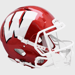 Wisconsin Badgers  Authentic Speed Full Size Football Helmet FLASH